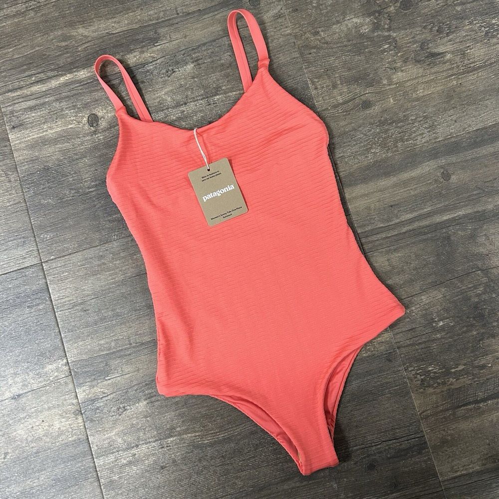 NWT Patagonia Women Sunny Tide 1pc Swimsuit Size‎ XS Ripple:Coral $139 (374)